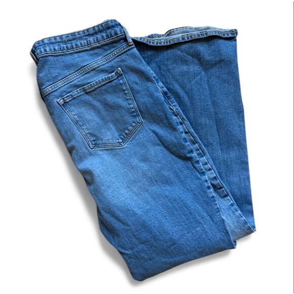 Womens Old Navy Higher High Waisted  Stonewash Blue Jeans in Clover - Sz 16 - Picture 5 of 5